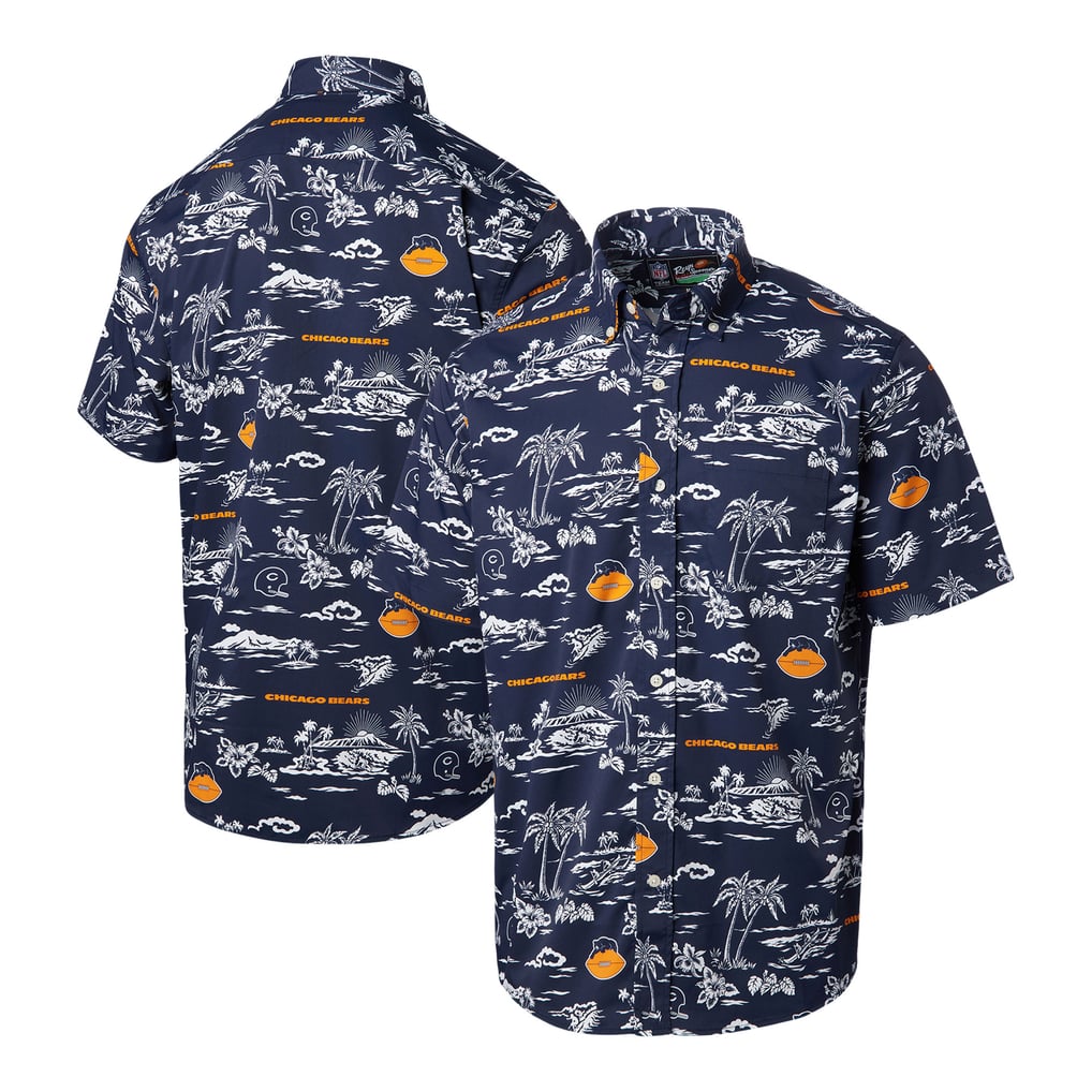 Chicago Bears Reyn Spooner Throwback Kekai Print Button-Up Shirt - Navy
